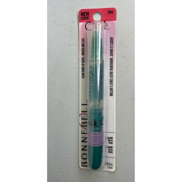 Bonne Bell - CLIC IT Clear Shine Lip Gloss - ALLURE CHERRY GRAPE - NOS #206 Y2K - Picture 1 of 2